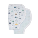 All4Ella - Beep Beep Organic Burp Cloth 2 Pack