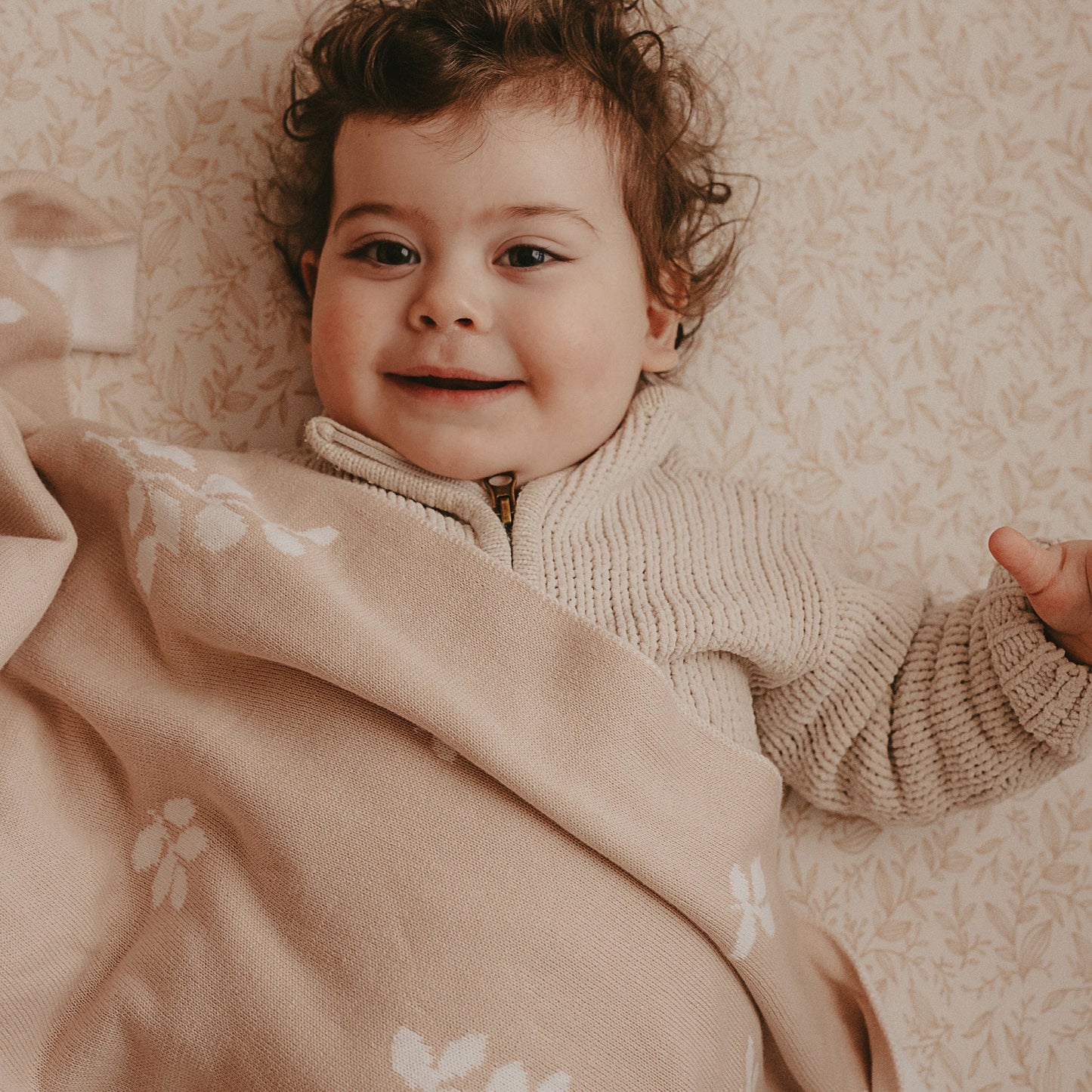 Fox & Fallow Baby Blanket- Birch Reversible Throw Blanket