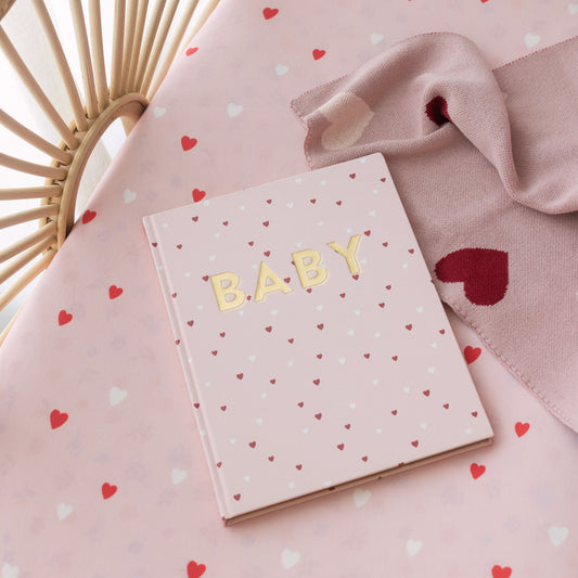 Fox & Fallow Baby Book- Pink Little Hearts
