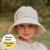 Bedhead Hats - Bucket Sun Hat- Natural Stripe