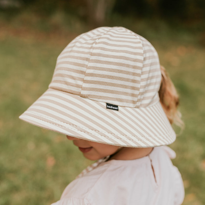 Bedhead Hats - Bucket Sun Hat- Natural Stripe