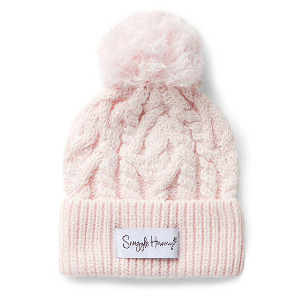 Snuggle Hunny - Blush Pink Organic Knit Beanie