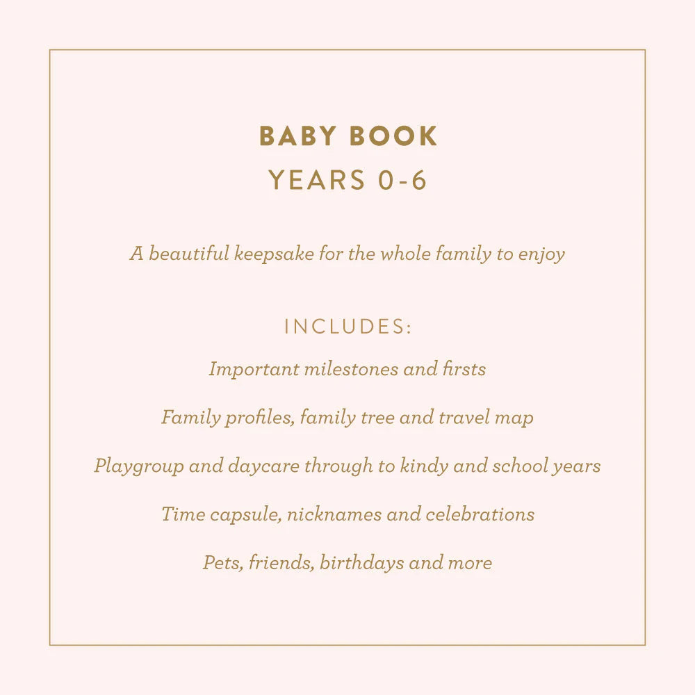 Fox & Fallow Mini Baby Book- Oatmeal