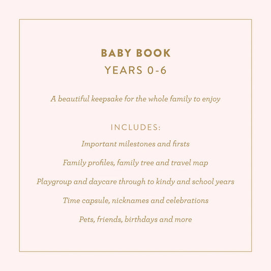 Fox & Fallow Mini Baby Book- Oatmeal