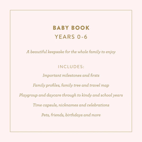 Fox & Fallow Mini Baby Book- Oatmeal