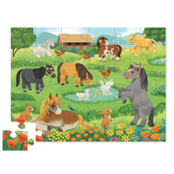 Crocodile Creek- Pretty Ponies Classic 36 Piece Floor Puzzle