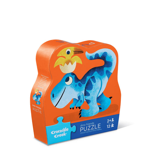 Crocodile Creek- Dino Friends-Mini Puzzle- 12 Piece