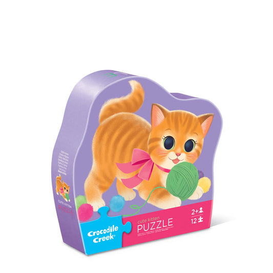 Crocodile Creek- Cute Kitten-Mini Puzzle- 12 Piece