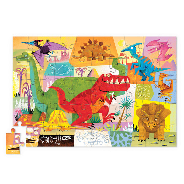 Crocodile Creek- Dino World- 50 Piece Tin Puzzle
