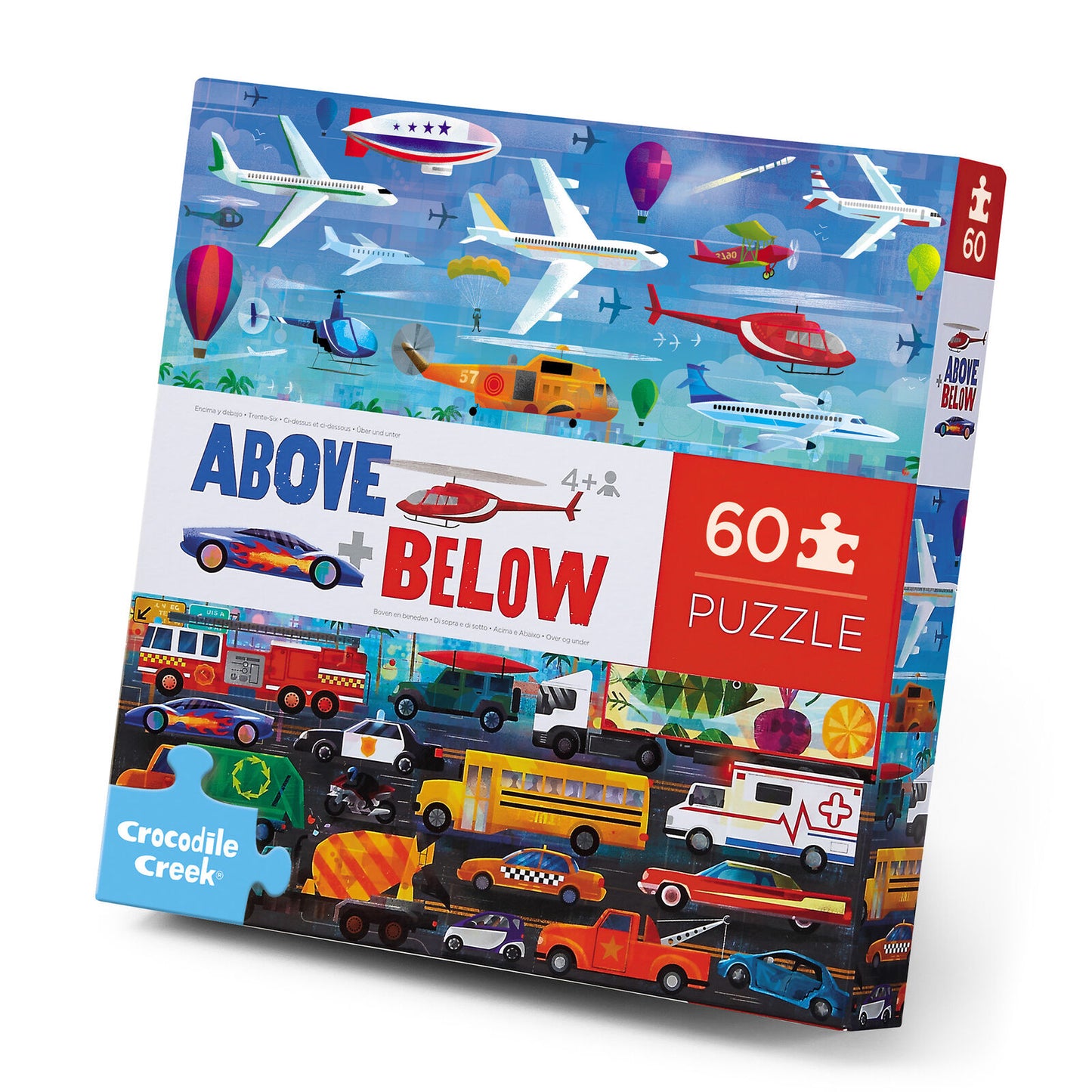 Crocodile Creek- Things That Go- Above & Below- 60 Piece
