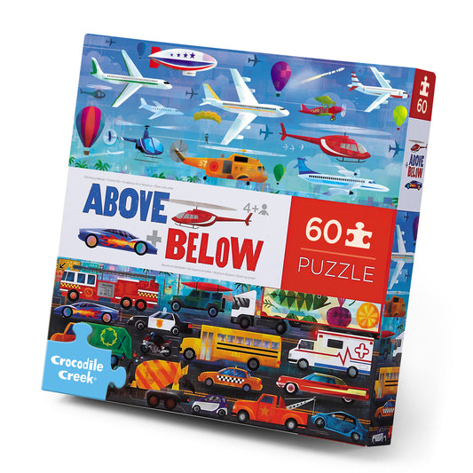 Crocodile Creek- Things That Go- Above & Below- 60 Piece
