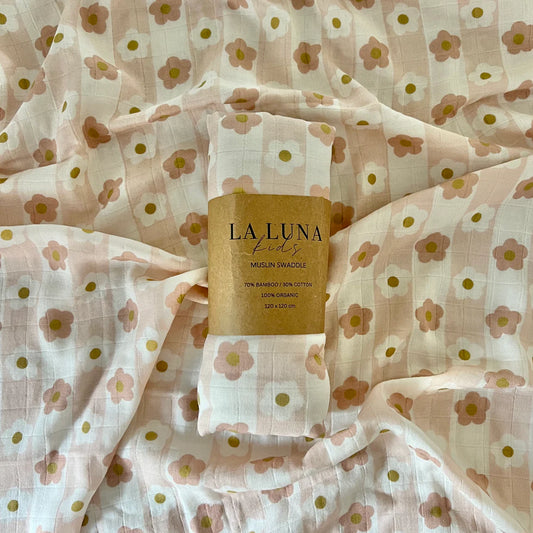 La Luna Kids- Blossom Dream Muslin Swaddle