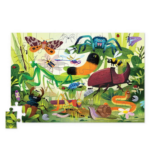 Crocodile Creek- Backyard Bugs-50 Piece Puzzle