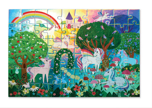 Crocodile Creek- Sparkling Unicorn 60 Piece Puzzle