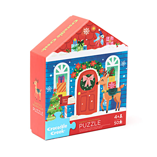 Crocodile Creek - Flat House Puzzle 50pc - Santas Workshop