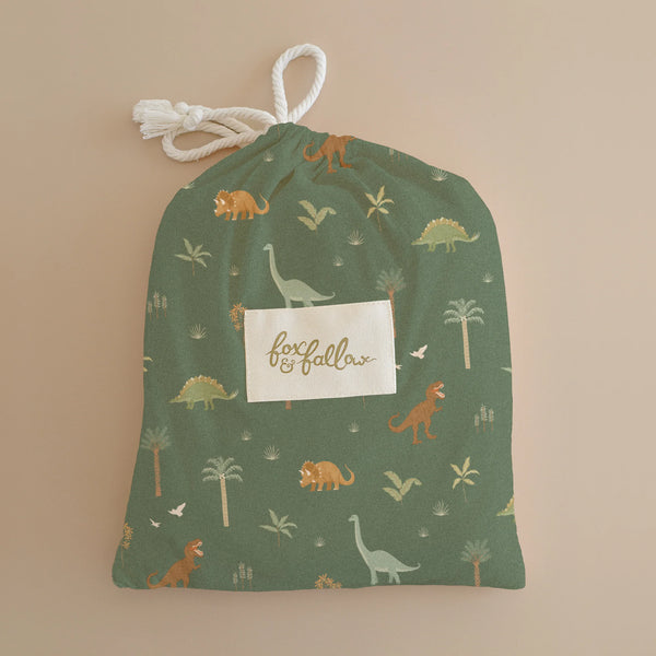Fox & Fallow - Dinos Organic Fitted Cot Sheet