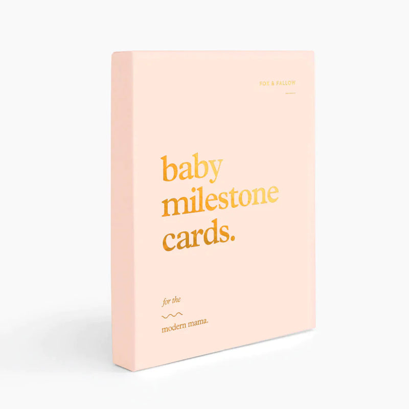 Fox & Fallow Baby Milestone Cards- Cream
