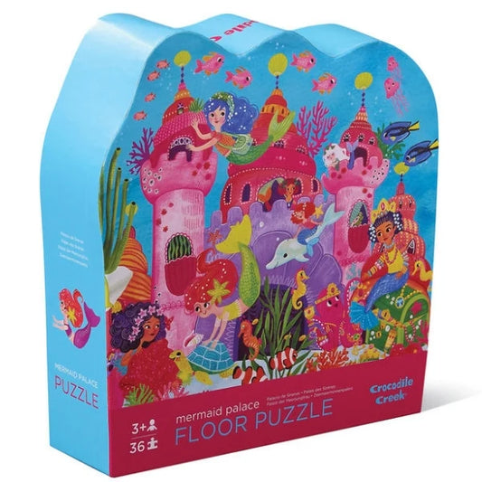 Crocodile Creek- Mermaid Palace- Classic 36 Piece Floor Puzzle
