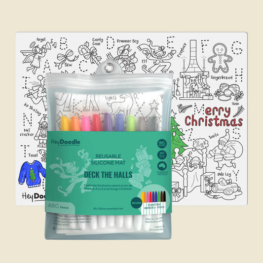 Hey Doodle- Silicone Mats-  Deck The Halls
