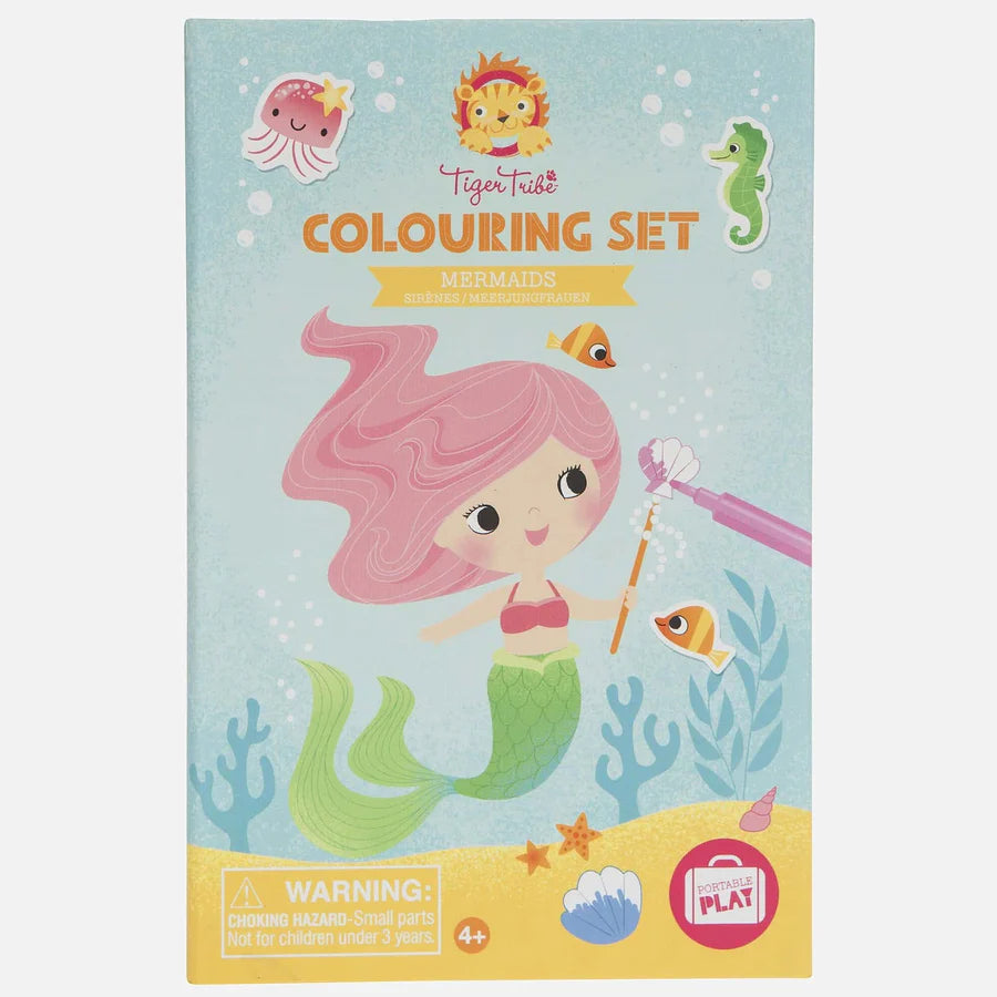 Tiger Tribe-  Colouring Set- Mermaids