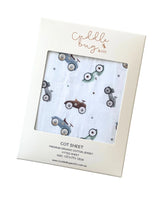 Cuddle Bug & Co - Fitted Cot Sheet Cars