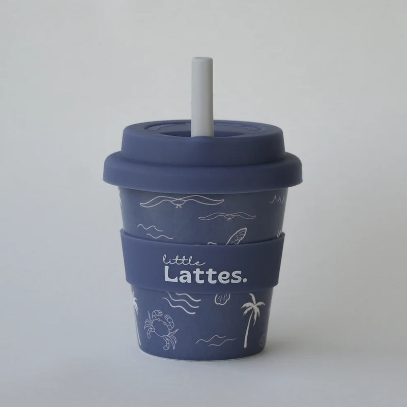 Little Lattes- Ocean Shores Babycino Cup & Straw 120mL