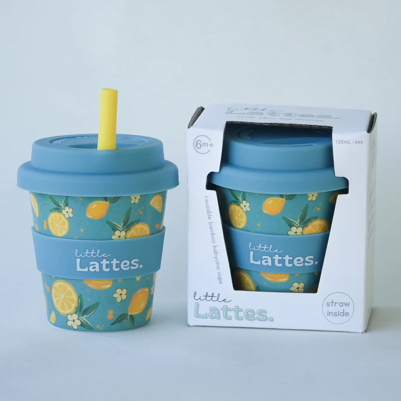 Little Lattes- Citrus Bliss Babycino Cup & Straw 120mL