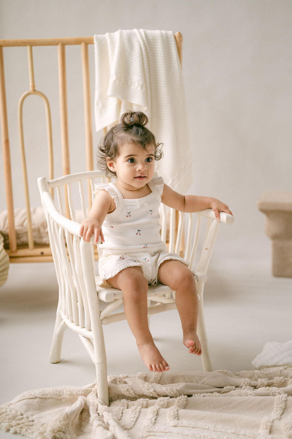 Aster and Oak  - Cherry Ruffle Set