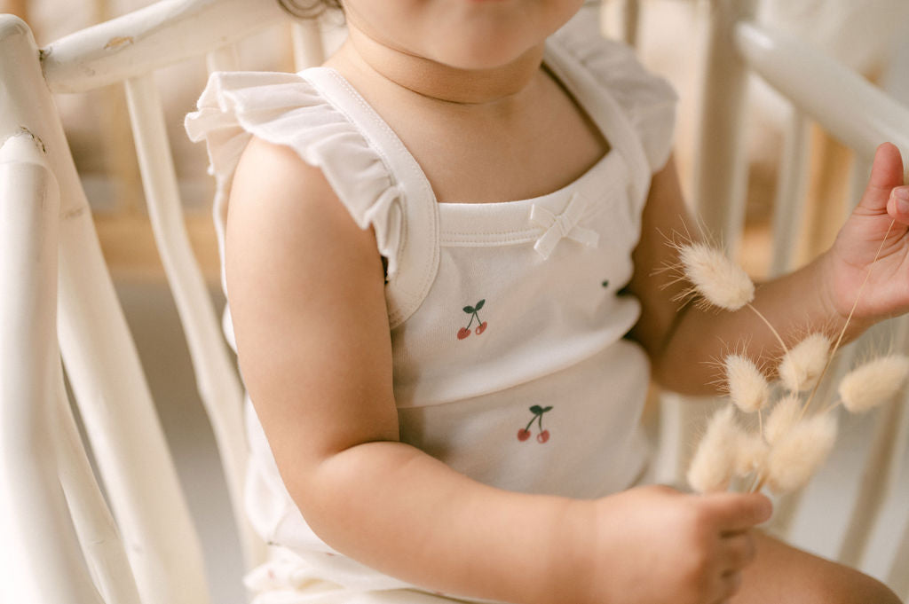 Aster and Oak  - Cherry Ruffle Set