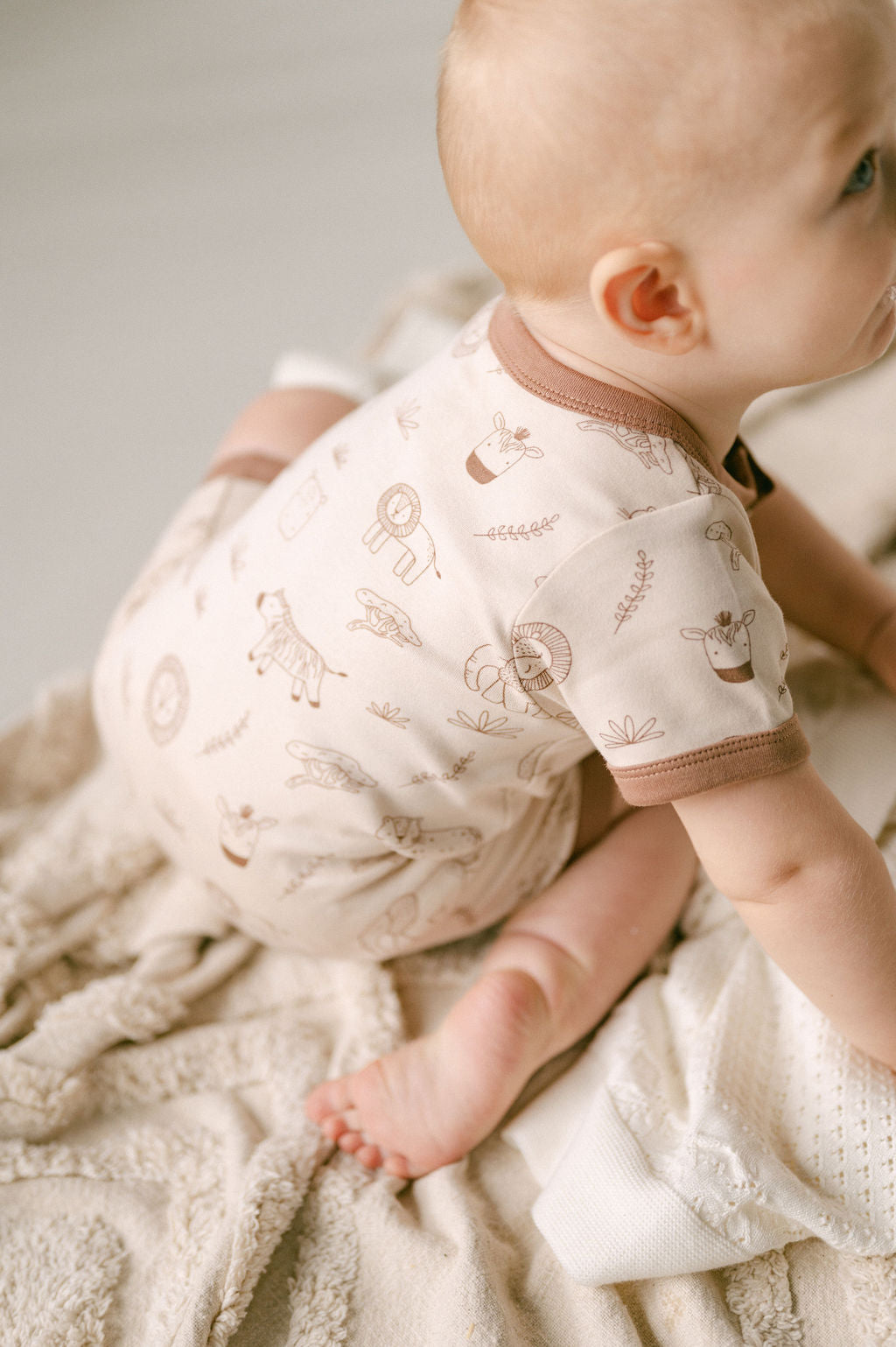 Aster and Oak  - Safari Henley Romper