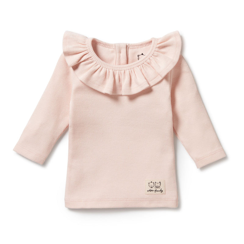 Wilson & Frenchy- Pink Ruffle Top