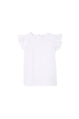 Milky Clothing- White Broderie Frill Tee