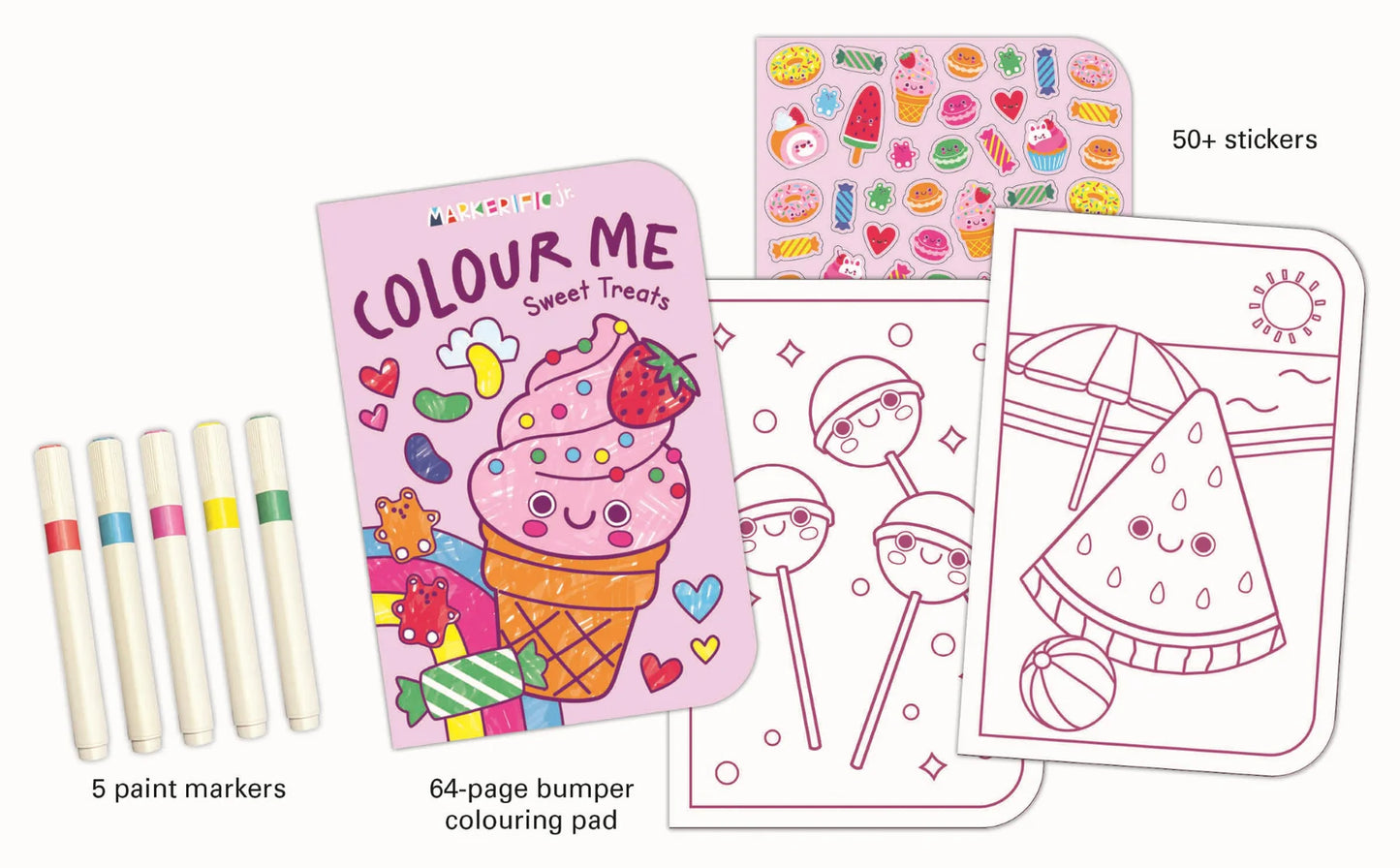 Markerific Jr. - Colour Me Carry Case - Sweet Treats
