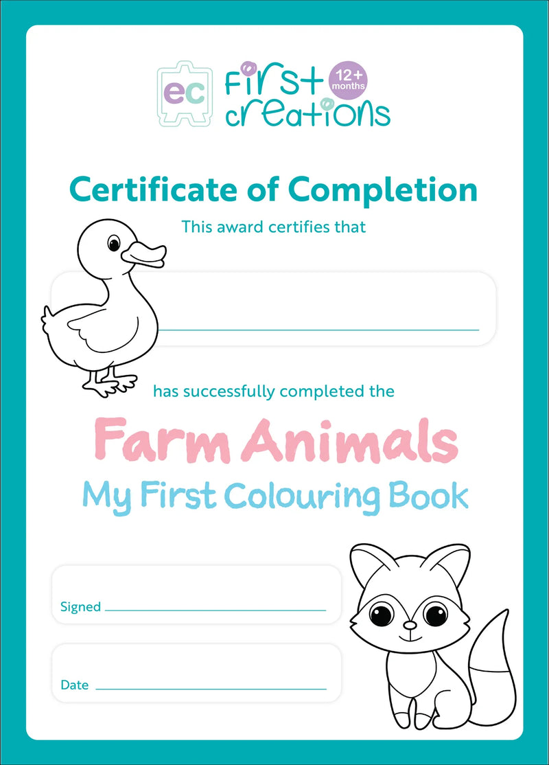 First Creations - My First Colouring Book - Farm Animals
