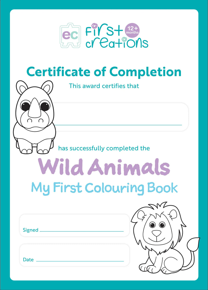 First Creations - My First Colouring Book - Wild Animals