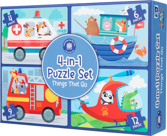4-1 Puzzle Set- Things That Go