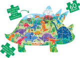 Learning Can Be Fun - Dinosaur Friends Shaped Floor Puzzle