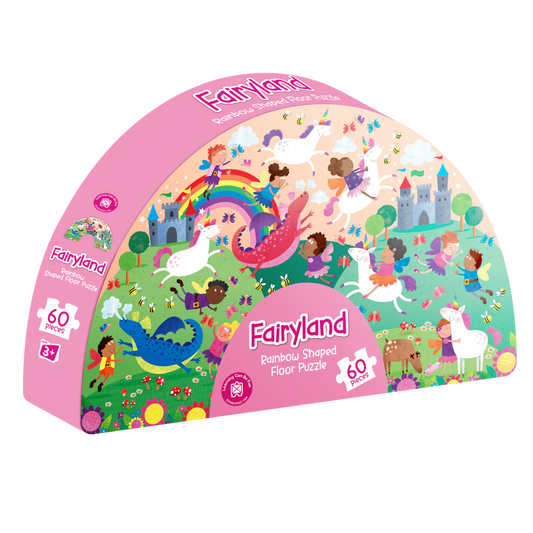 Learning Can Be Fun - Fairyland: Rainbow Shaped Floor Puzzle