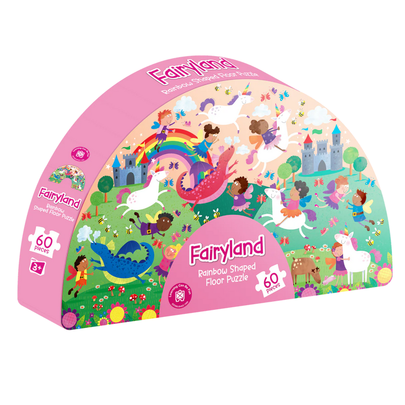 Learning Can Be Fun - Fairyland: Rainbow Shaped Floor Puzzle