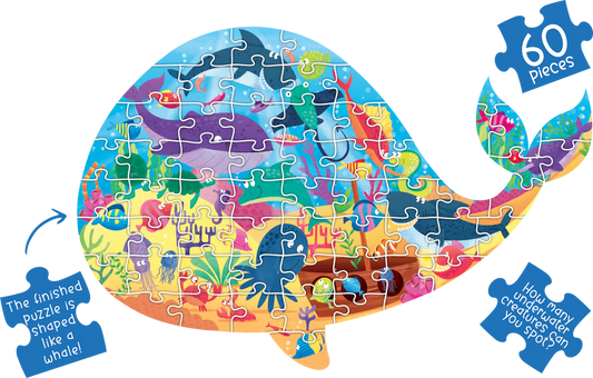 Learning Can Be Fun - Under The Sea- Whale Shaped
