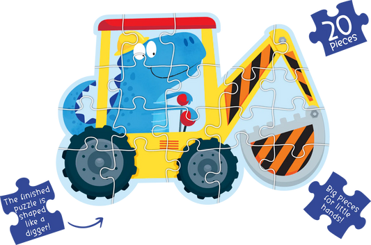 Learning Can Be Fun - Dino Digger: Digger Shaped Puzzle