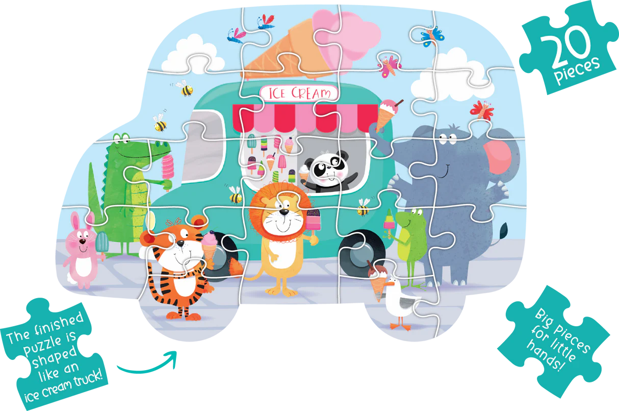 Ice Cream Party Trunked Shaped Puzzle