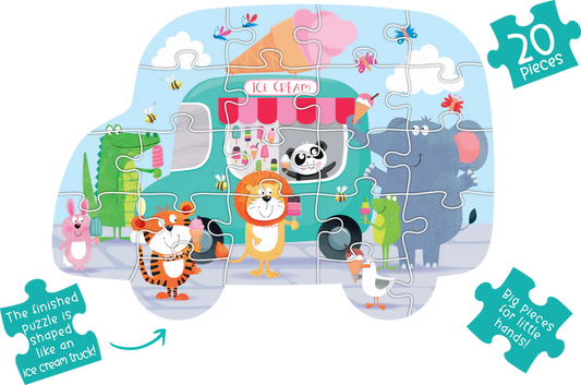 Ice Cream Party Trunked Shaped Puzzle