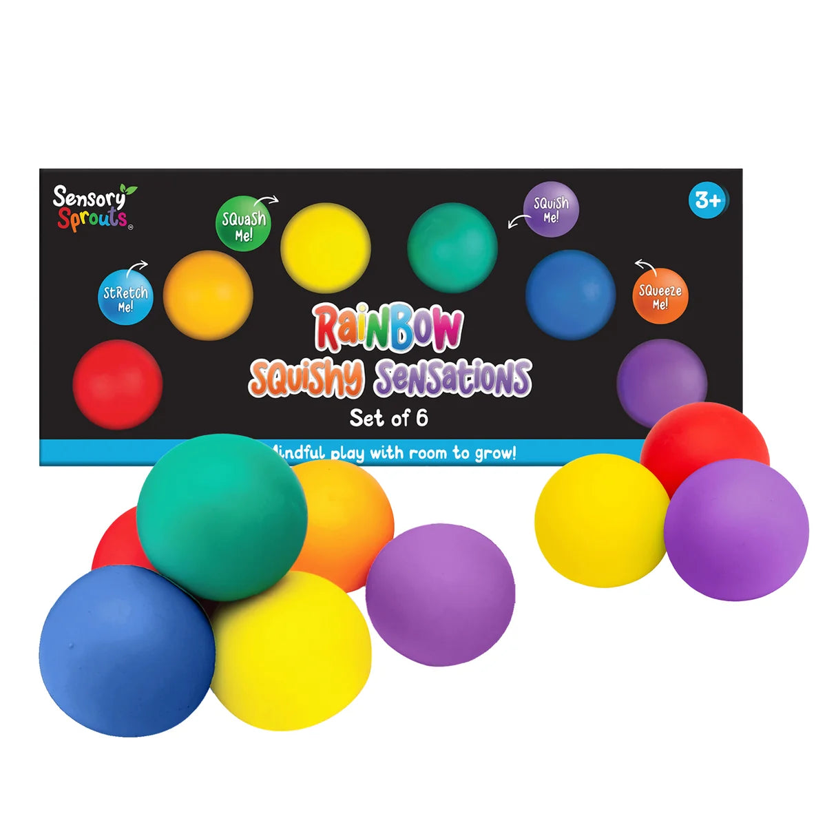 Sensory Sprouts - Rainbow Squishy Sensations Set of 6
