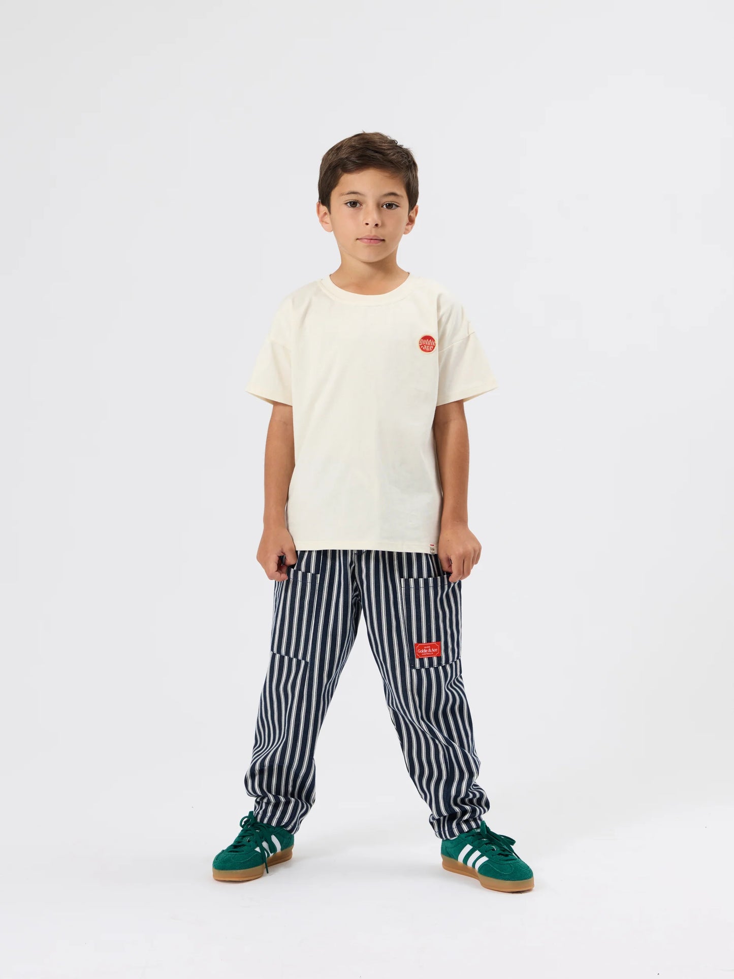 Goldie + Ace - Essential Logo T-Shirt Antique White