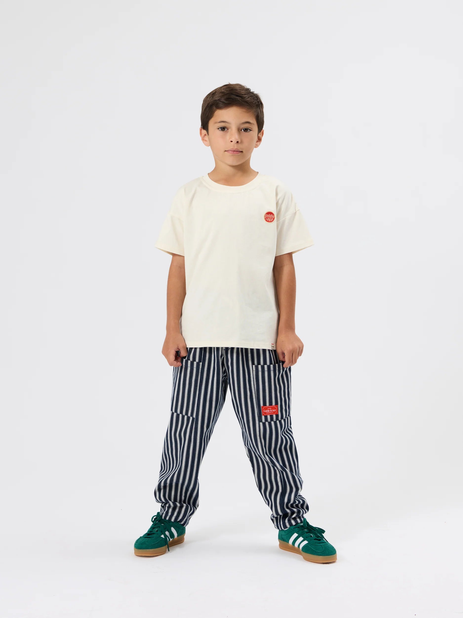Goldie + Ace - Essential Logo T-Shirt Antique White