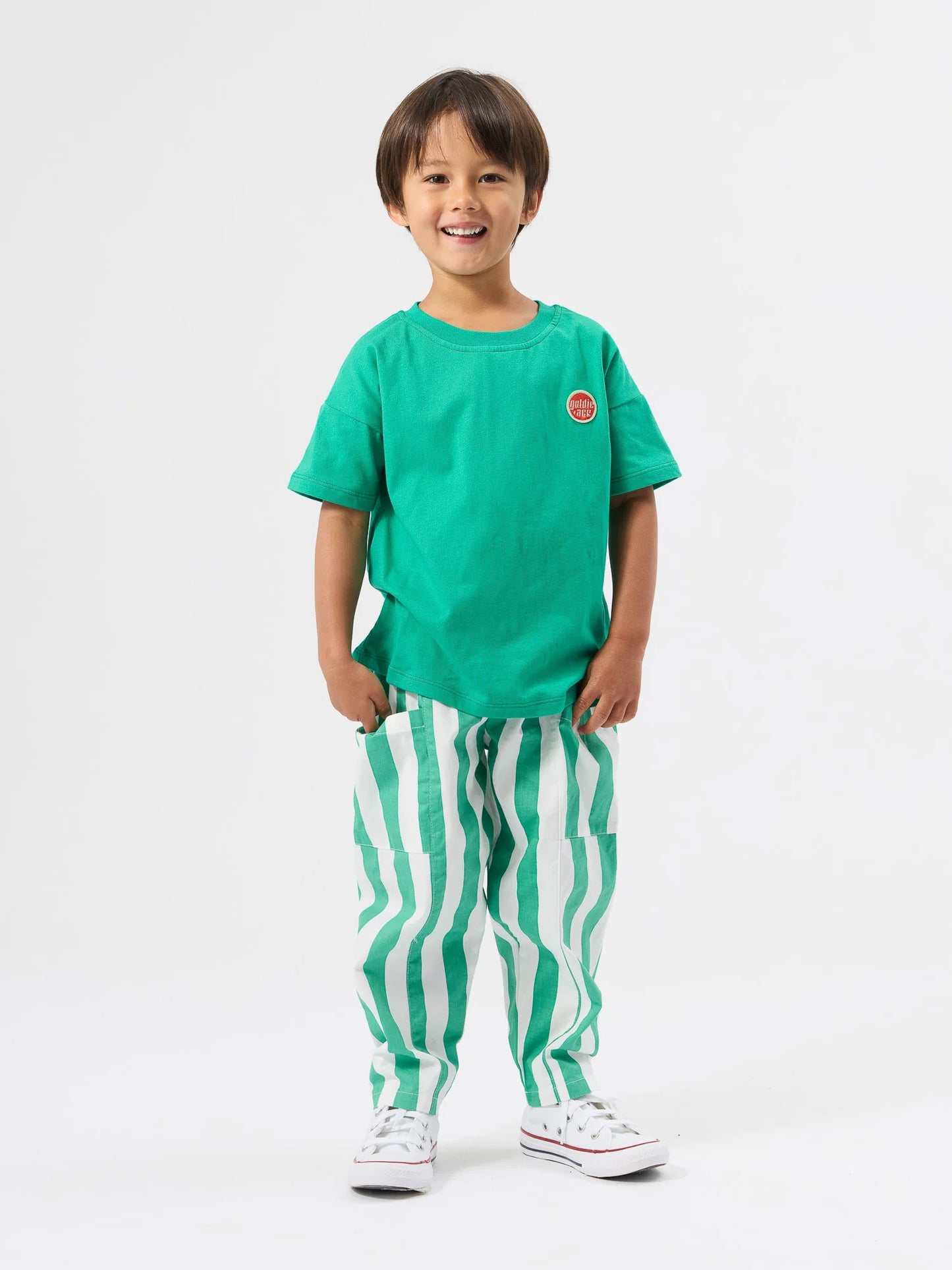 Goldie + Ace - Essential Logo T-Shirt Antique Green