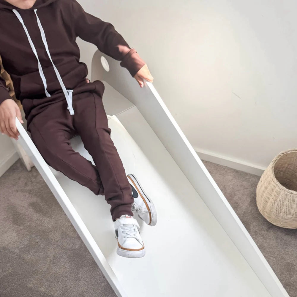 Basic Label Co - Chocolate Fleece Kids Harems