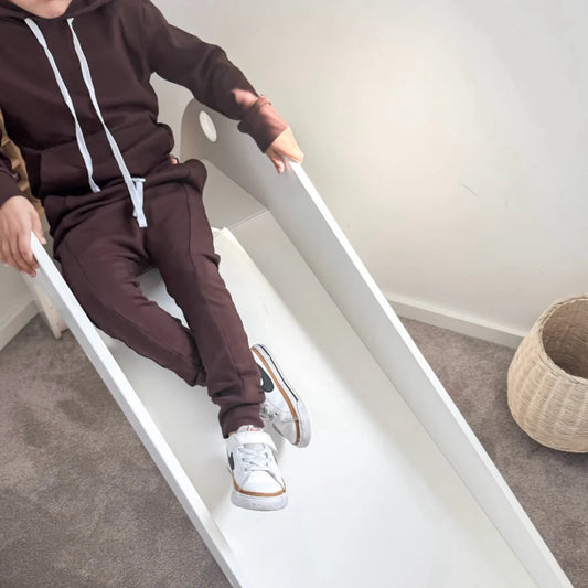 Basic Label Co - Chocolate Fleece Kids Harems