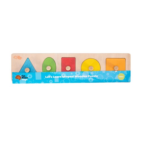 Fat Brain Toys - Let's Learn Shapes, Wooden Puzzle